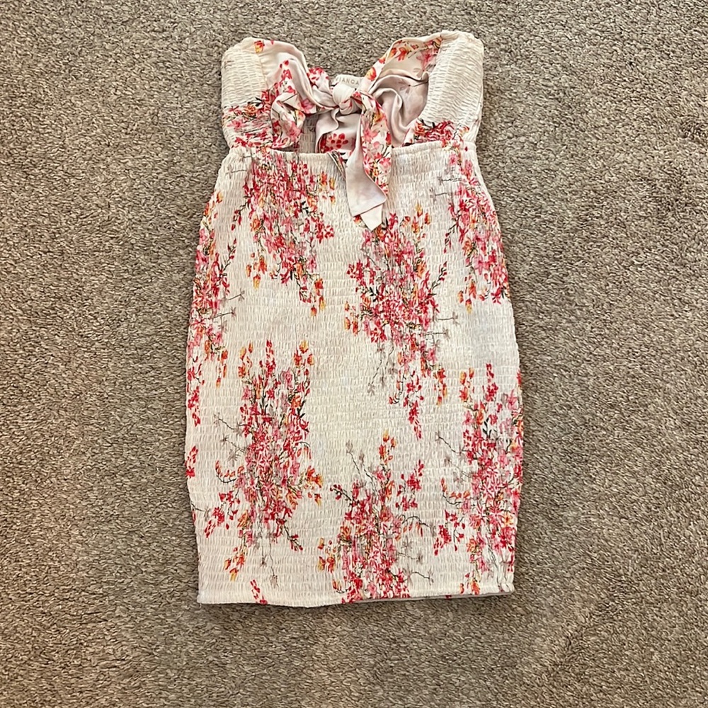 O. Vianca Strapless ruched dress